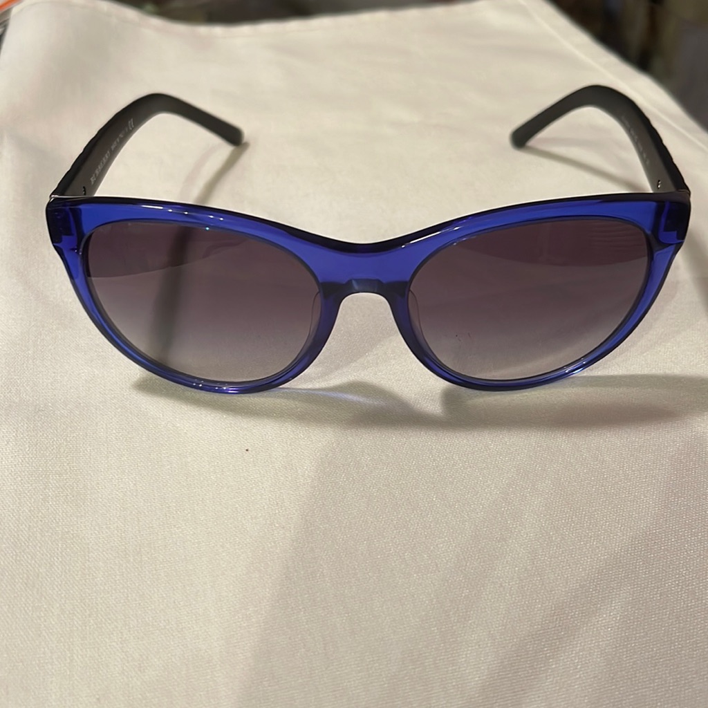 Burberry 4182-F 3497/8g 5518 55 18 140 Women’s Blue Round Frames, Gray Lenses